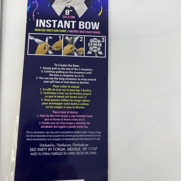 NEW - Set of 18 8” Yellow Instant Bows - Picture 2 of 2